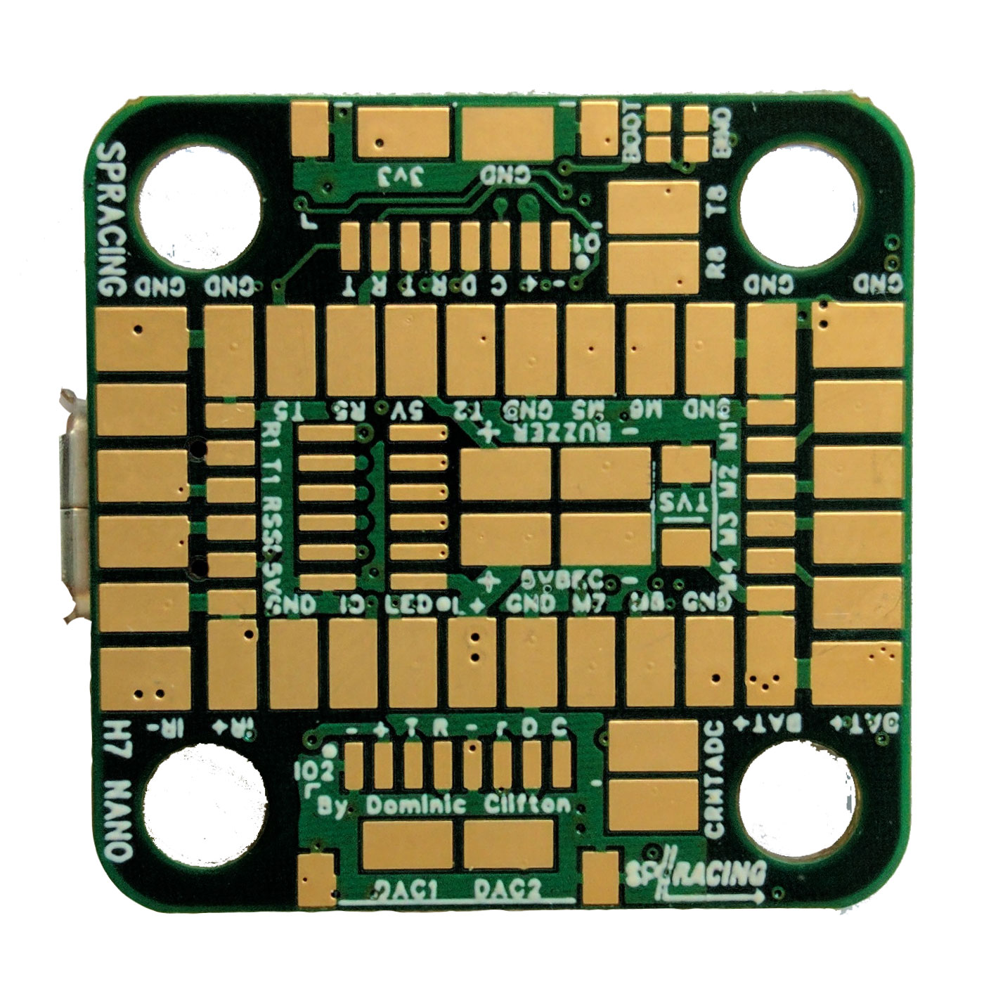 SPRacingH7NANO NANO-S solder pads only